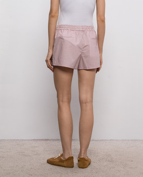 Valentino Pink checked shorts 9B3RF365ACD