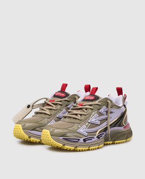 Off-White Be Right Back Mesh khaki sneakers with logo OWIA289Z26FAB001