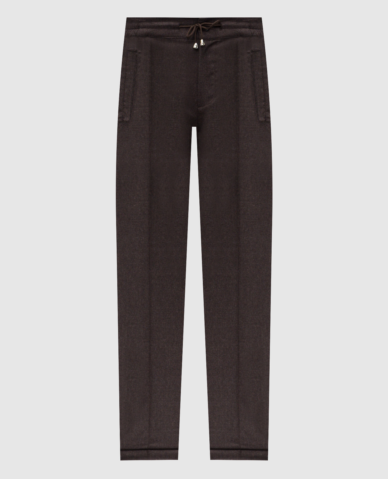 

Brown tapered wool and cashmere pants Doriani Cashmere