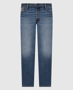 MooRER PAVEL blue jeans with a worn effect PAVELDC107