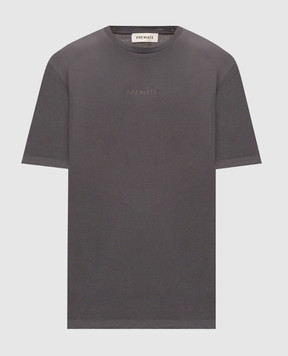 Premiata Grey T-shirt with logo print PA1027
