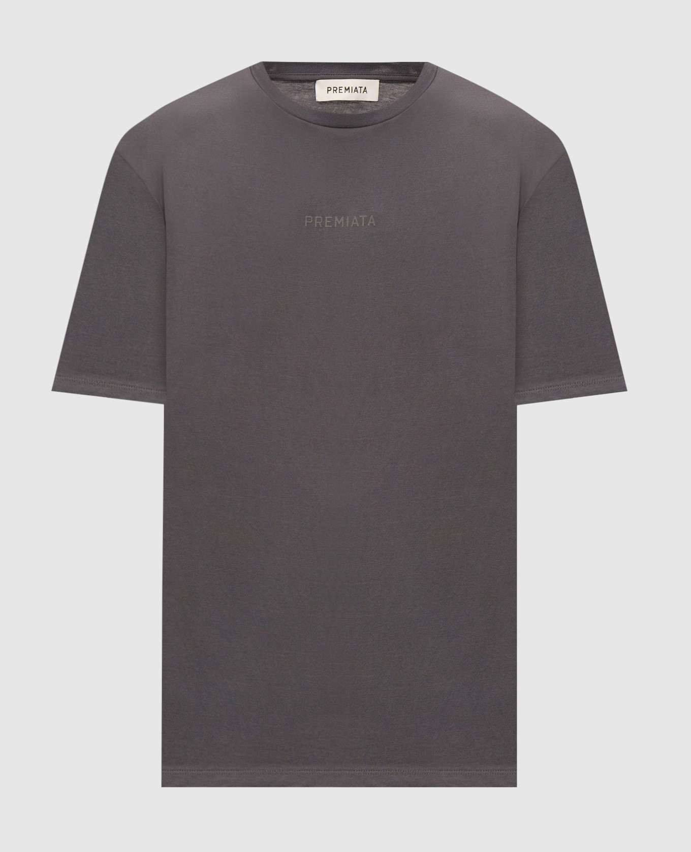 Grey T-shirt with logo print