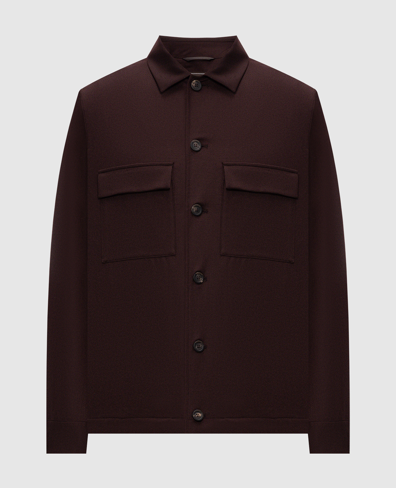 Burgundy wool shirt