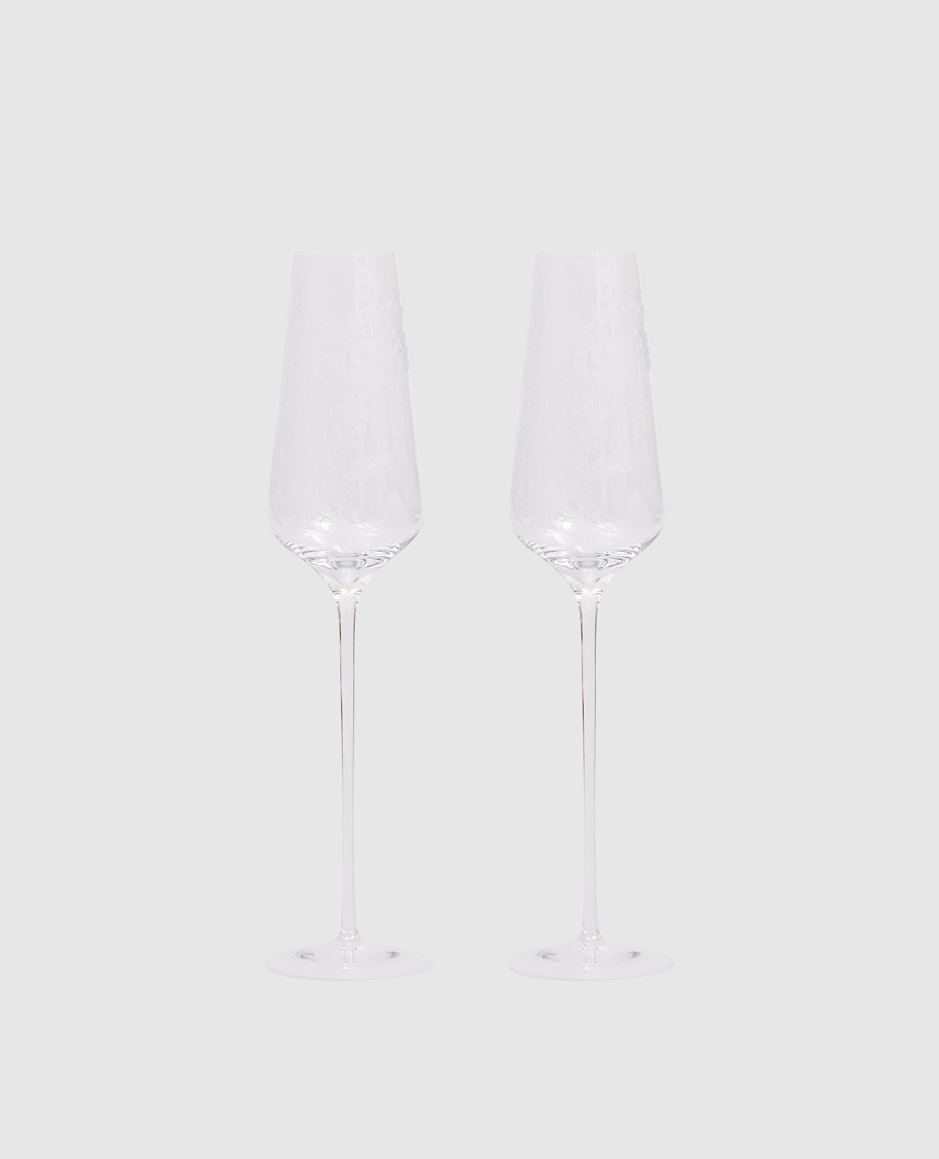 

Set of crystal glasses for sparkling wine Stefano Ricci, Transparent