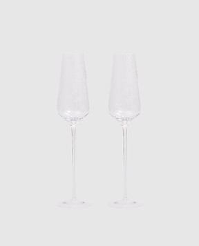 Stefano Ricci Set of crystal glasses for sparkling wine OCR103105PCRYLX12pz