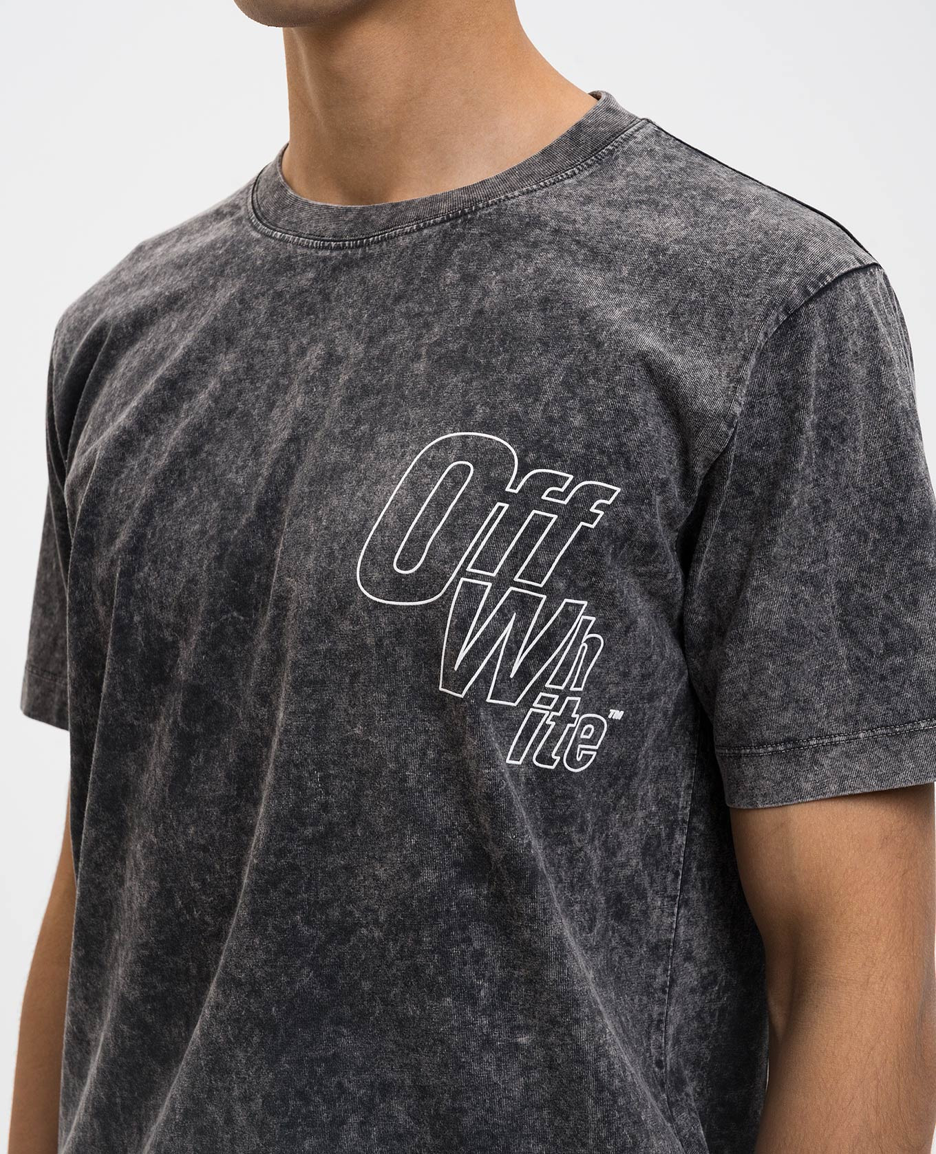 

Grey T-shirt with logo print Off-White