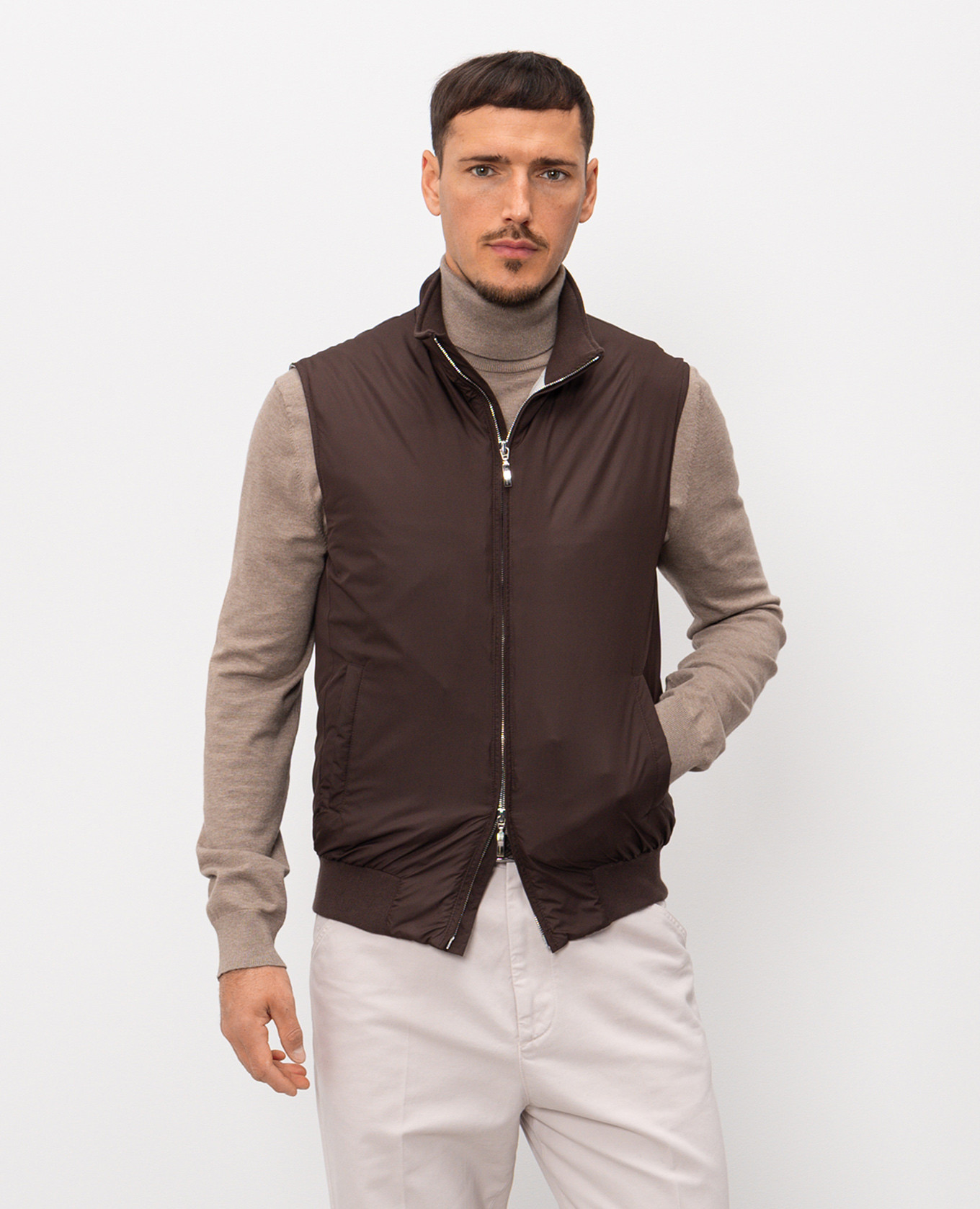 

Brown vest Doriani Cashmere
