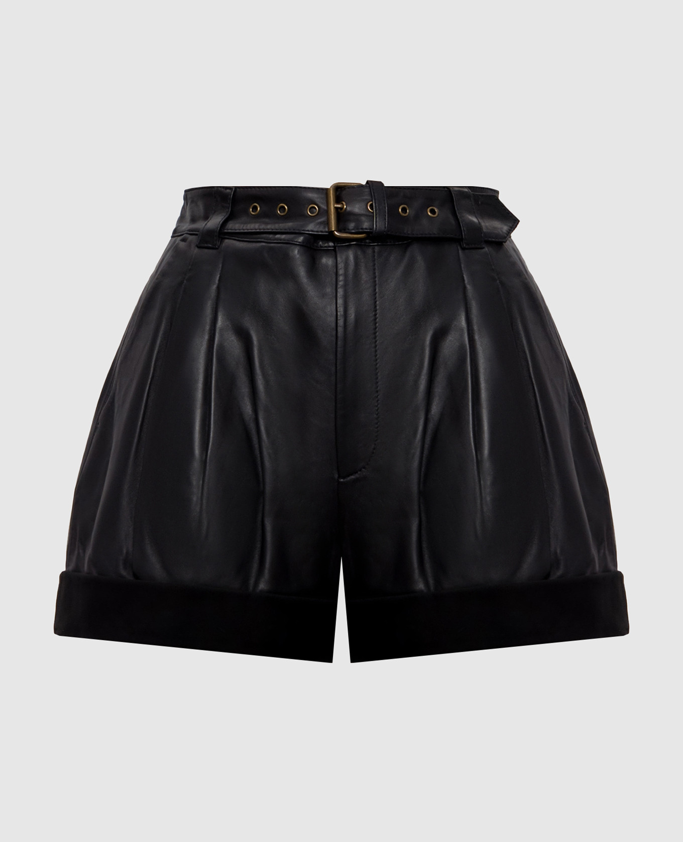 

Black leather shorts Twinset