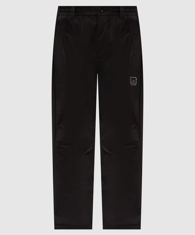 Black pants with print
