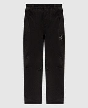 C.P. Company Metropolis Black pants with print LPA031A110264V