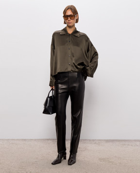 Khaite Bodine khaki silk blouse 24803029