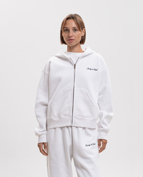 Sporty & Rich Ivory insulated sports jacket with logo embroidery ST094712326WH01
