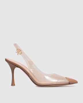 Gianvito Rossi Beige Diana slingbacks G9554285LAC