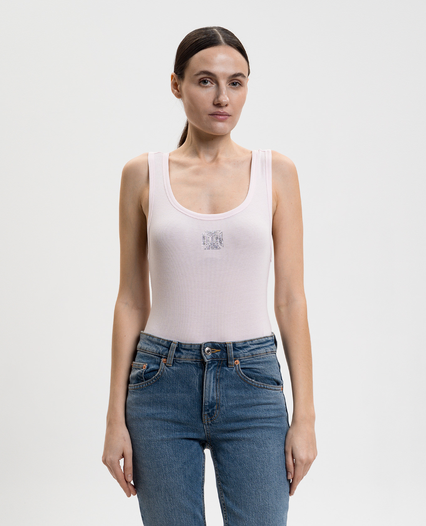 Pink bodysuit with logo Vetements 2