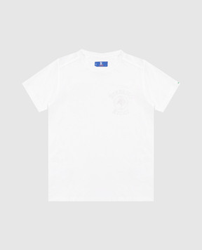 Stefano Ricci Children's white T-shirt with embroidered logo YNH6101510803
