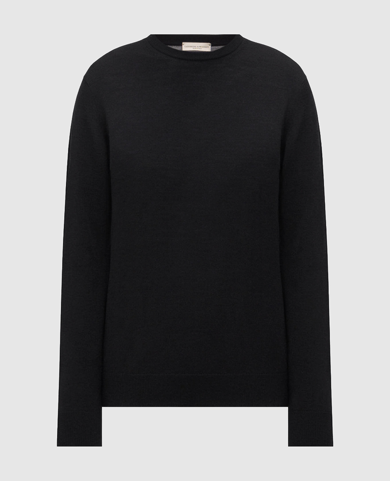 Black wool jumper
