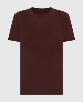 Marco Pescarolo Brown wool T-shirt AMATAD54Y04