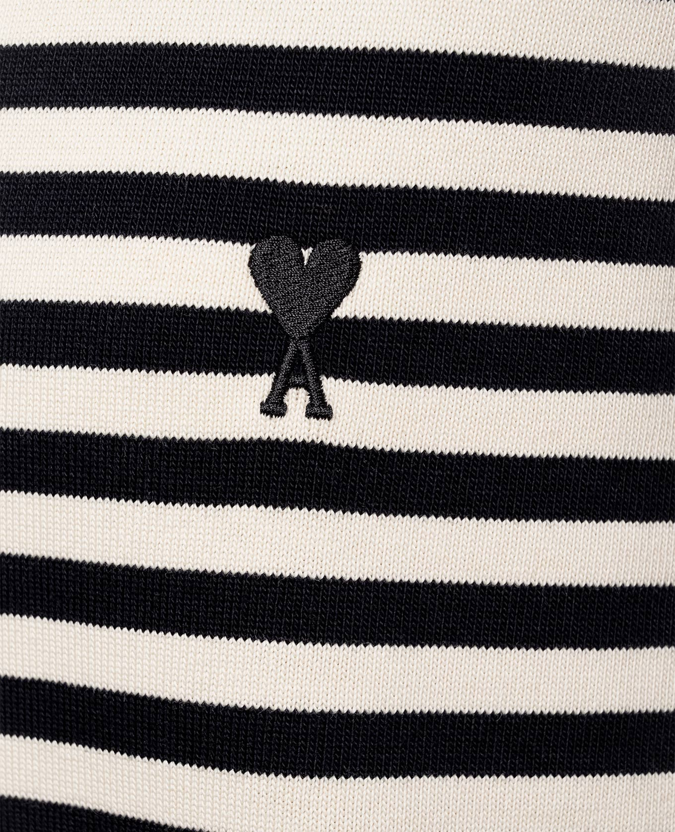 Ivory striped long-sleeve top Ami Paris 5