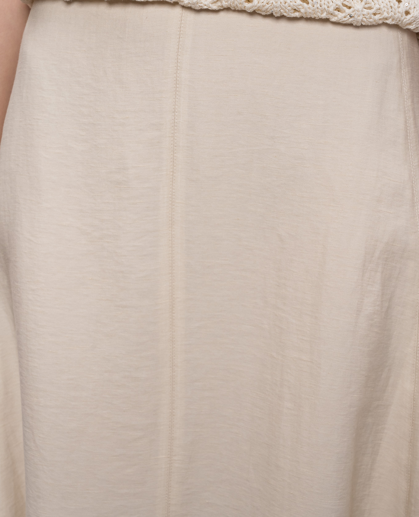 

Beige midi skirt with linen Peserico