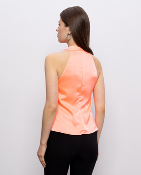 David Koma Coral top with applique SS26DK05T