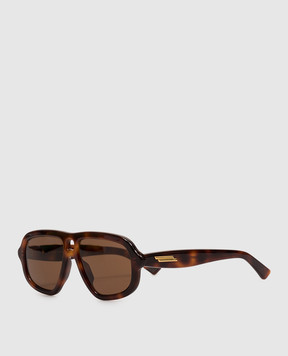 Bottega Veneta Sophia Ribbon Brown Sunglasses A009A1V2Q30