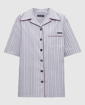 Dolce&Gabbana Gray striped shirt F5U31TFR51X