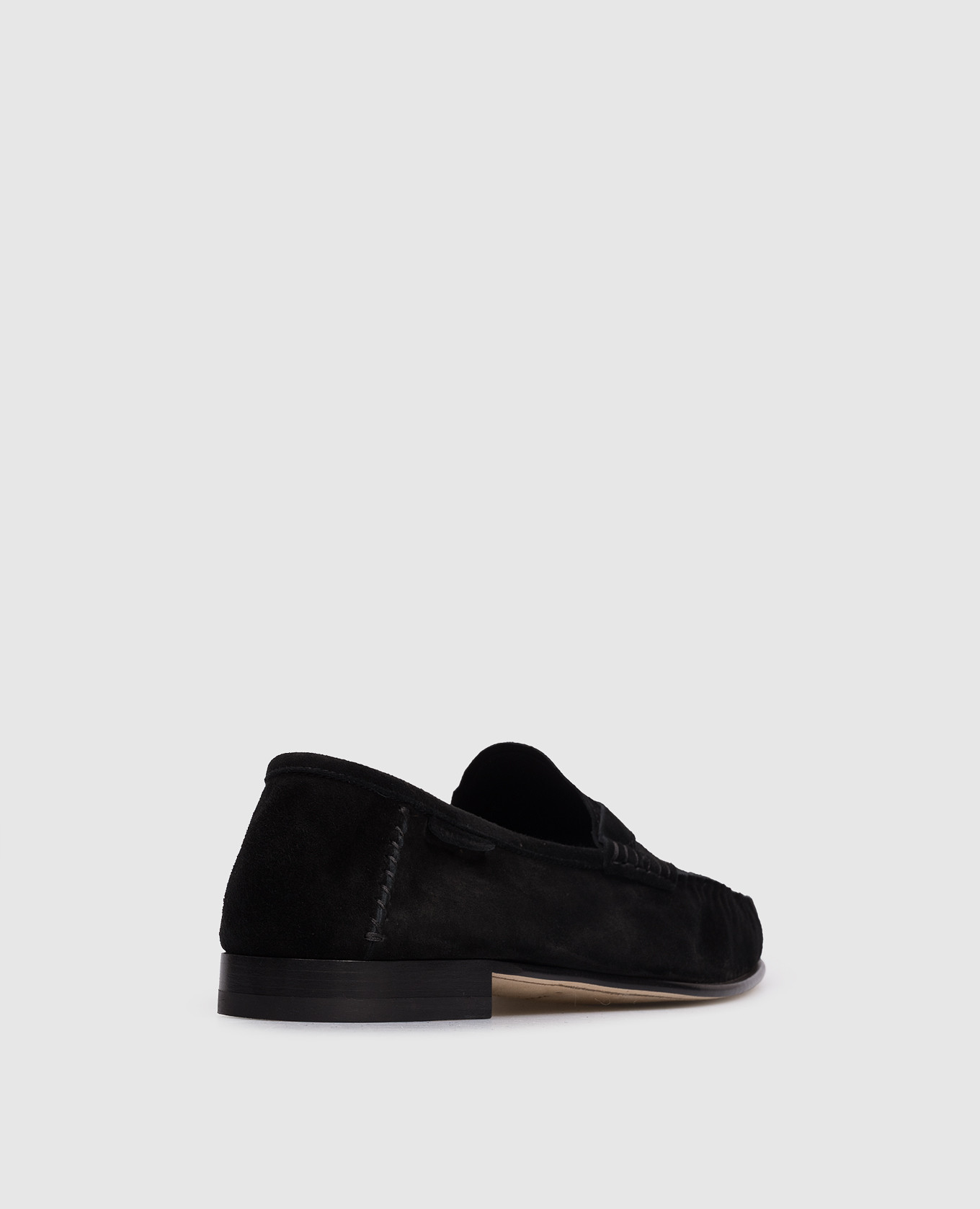 Black suede loafers with logo Tom Ford 3