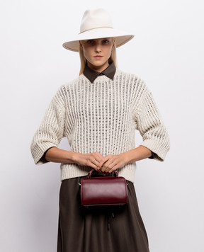 Peserico Burgundy leather bag A38398C0CC884