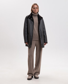 Simonetta Ravizza Brown double-sided Edo sheepskin coat F06CO208H21