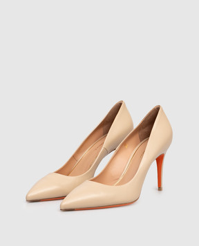 Santoni Beige leather shoes WDID70945HI2NSZA