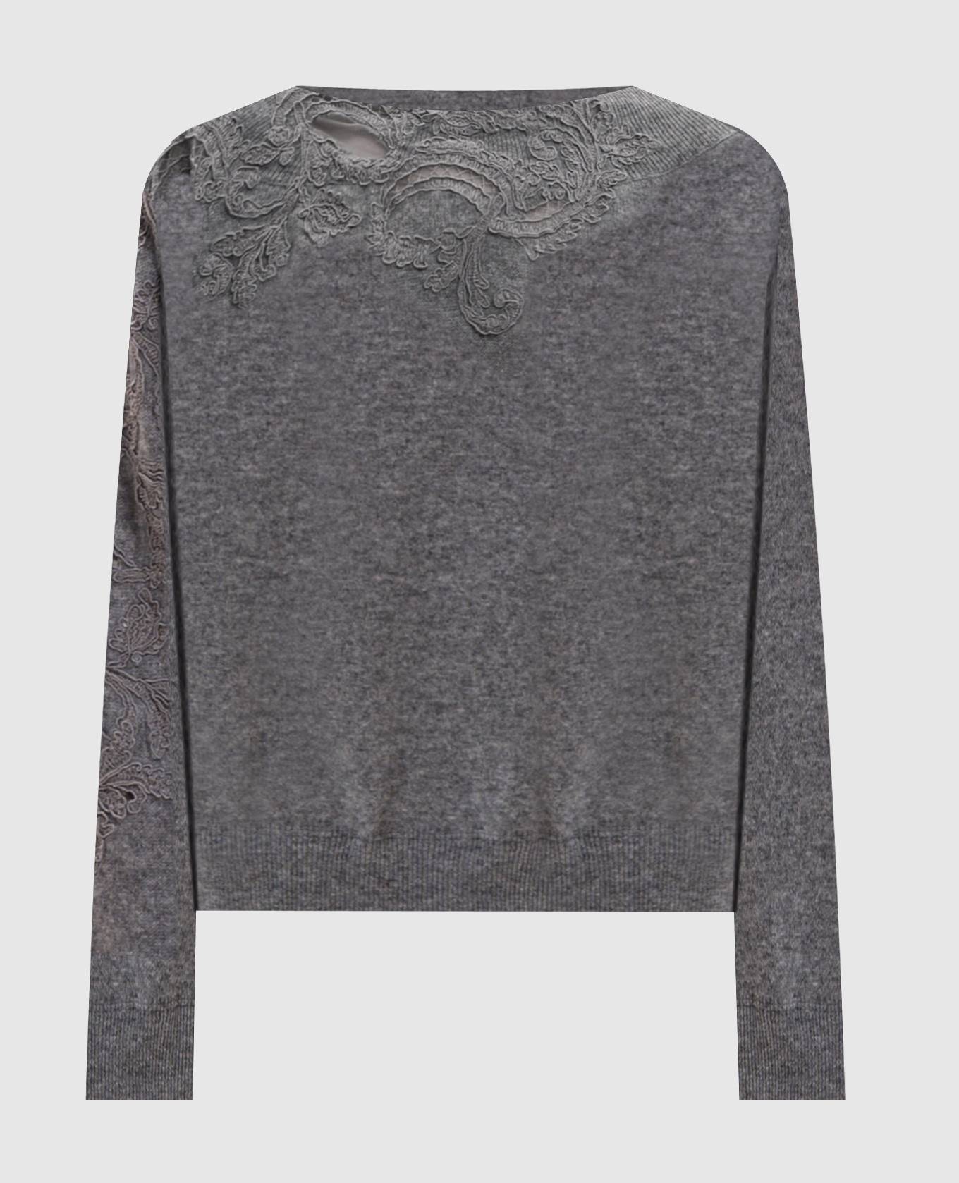 Gray cashmere jumper