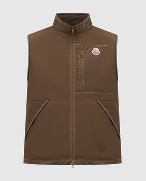 Moncler Ansiei brown vest L10911A0016753A5E