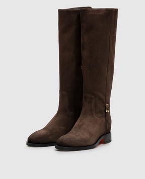 Santoni Brown suede boots WSHM71084BJ2NHSY