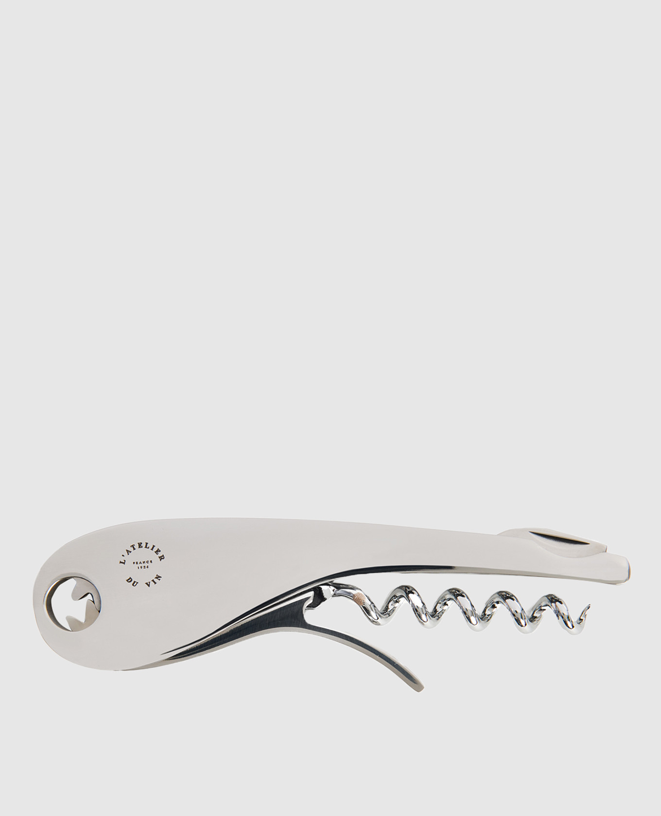 

Silver corkscrew with logo L`atelier du vin