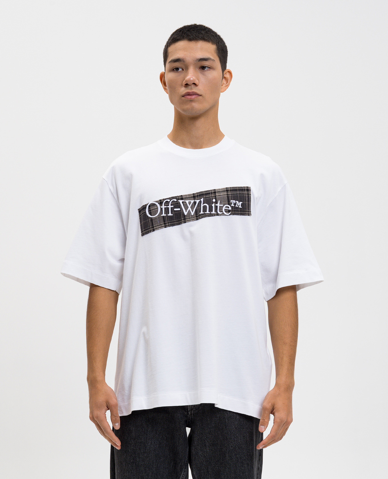 

White T-shirt with logo embroidery Off-White