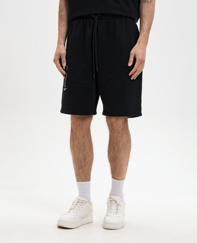 Off-White Black shorts with Double Arrow print 44MCI013S26F004