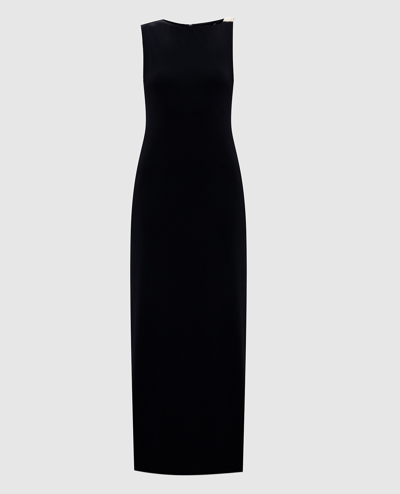 Dark blue dress with monil chain