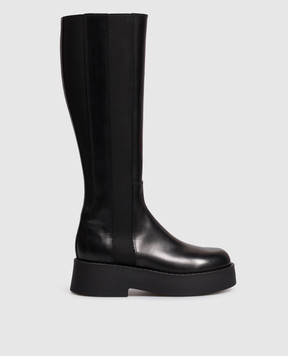 Premiata Black leather platform boots M7142ANIL