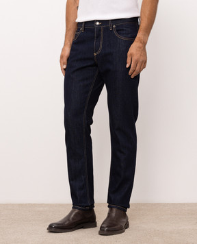 Dolce&Gabbana Blue jeans with logo patch GYJCCDG8NI2