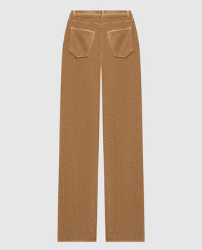 The Row Clair brown corduroy trousers with wool and silk 10367W4018