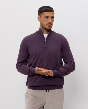 Brunello Cucinelli Purple cashmere jumper M2200124
