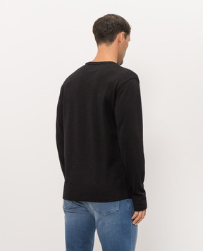 Stefano Ricci Black long sleeve with wool MNH6305441WPA02T