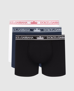 Dolce&Gabbana Boxer briefs set with contrast logo M9A25JON0DA