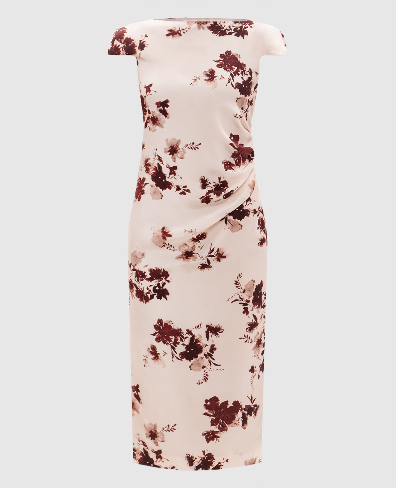 Beige TEDERA silk dress