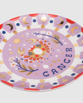 Bitossi Home Purple porcelain snack plate Cancer AST00012
