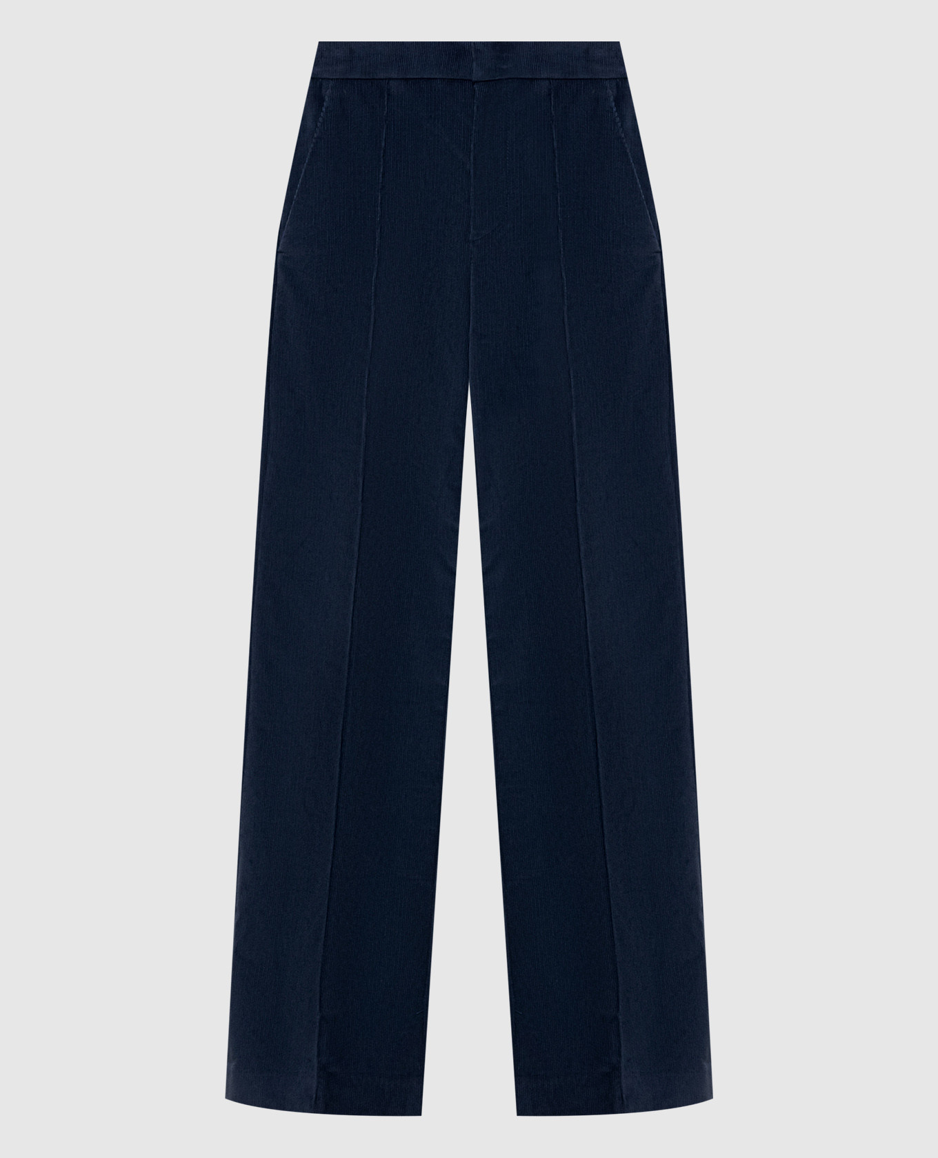 Pantaloni di velluto a coste blu