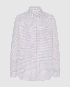 The Row Dalan white checkered shirt 11211W5073