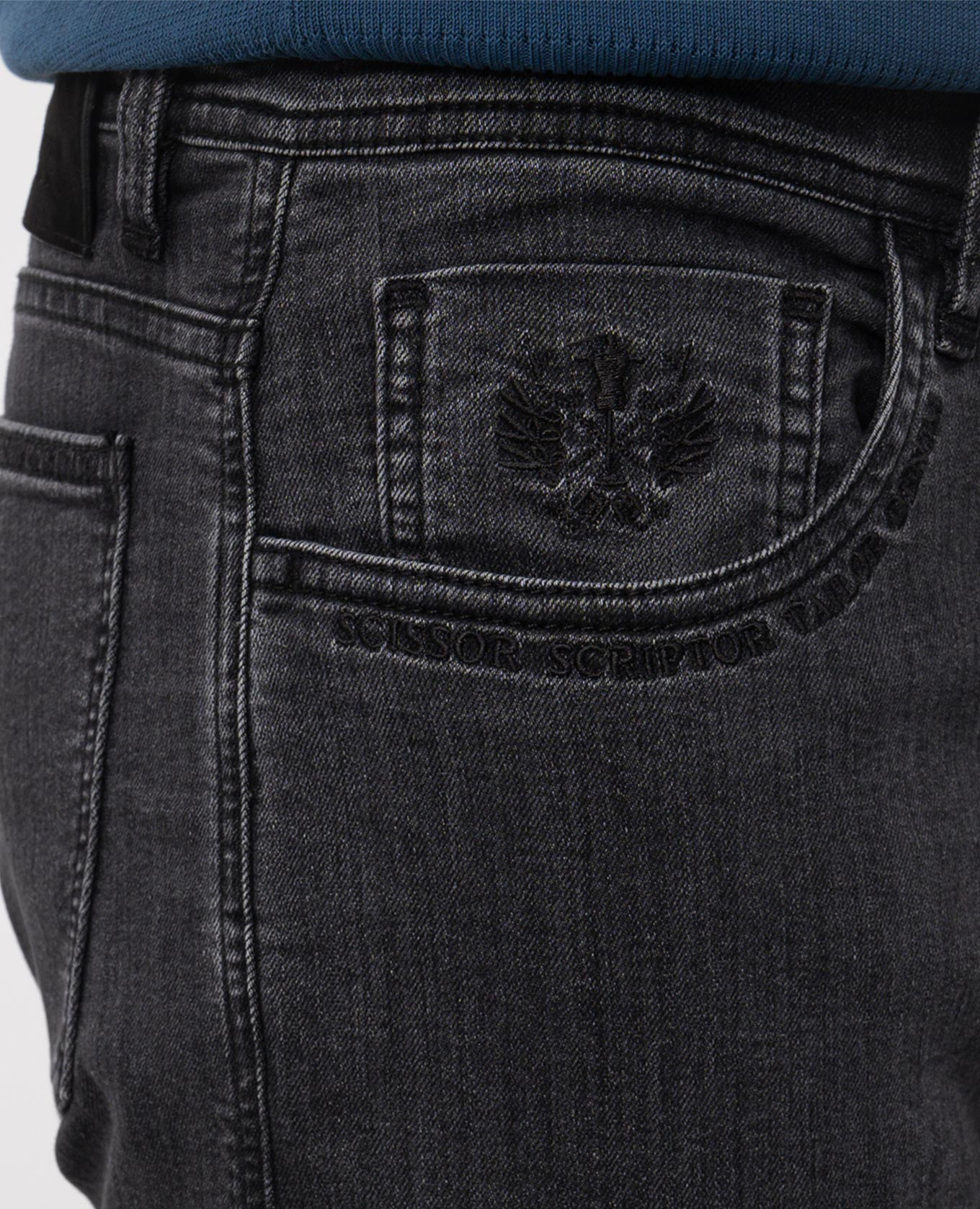 Costantino black distressed jeans Scissor Scriptor 5