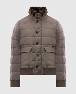 MooRER Beige down jacket FANTONI FANTONIOSL