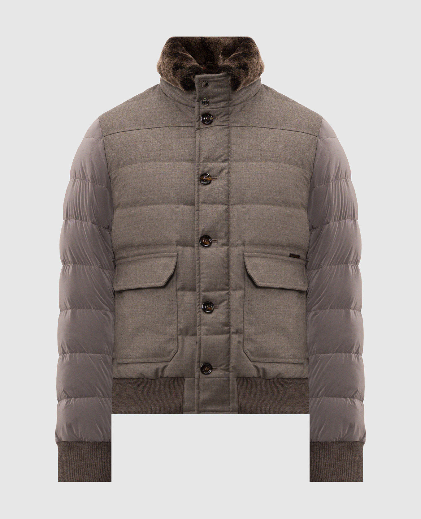 Beige down jacket FANTONI